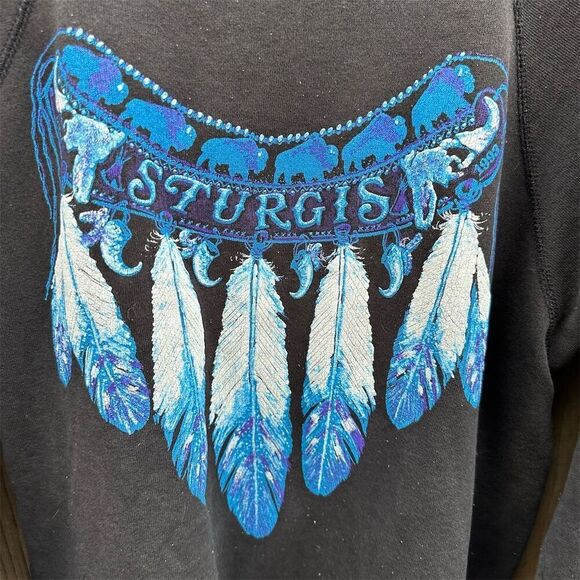 Vintage 1993 Sturgis Native American Graphic Sweatshirt Unisex M - Picture 2 of 7